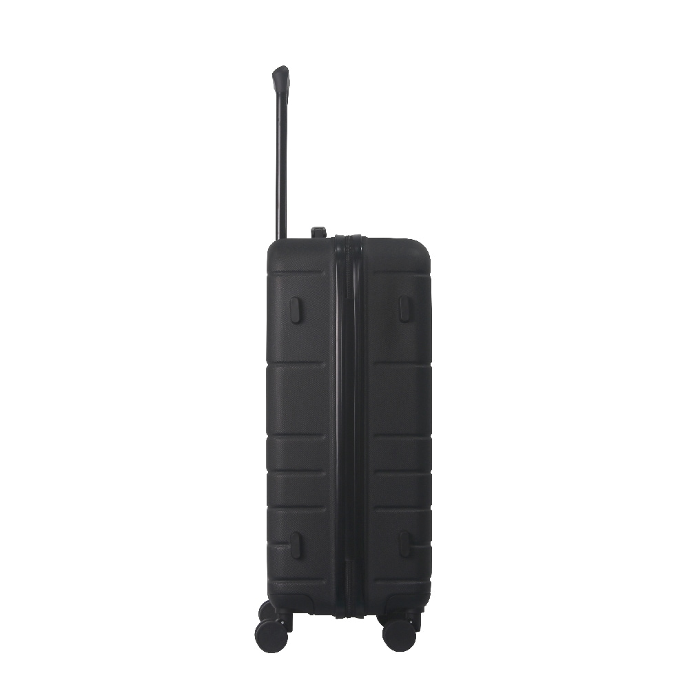 Luggage Sets ABS Hardshell 3pcs Luggage, Lightweight Durable Suitcase Sets Spinner Wheels Suitcase With TSA Lock 20''24''28'' Available(Black)_voghion.com